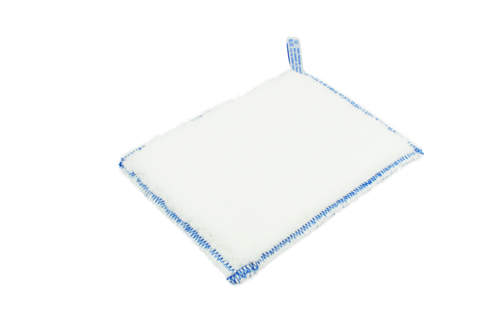 Biała strona ściereczki Ha-Ra Nano IGEL wykonana z delikatnych mikrowłókien PUR o strukturze nano