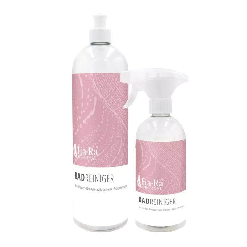 Zestaw spryskiwacz i naturalny płyn do łazienek 1 l z malinowym aromatem